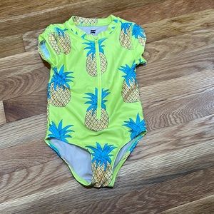 Toddler girls zip up swimsuit